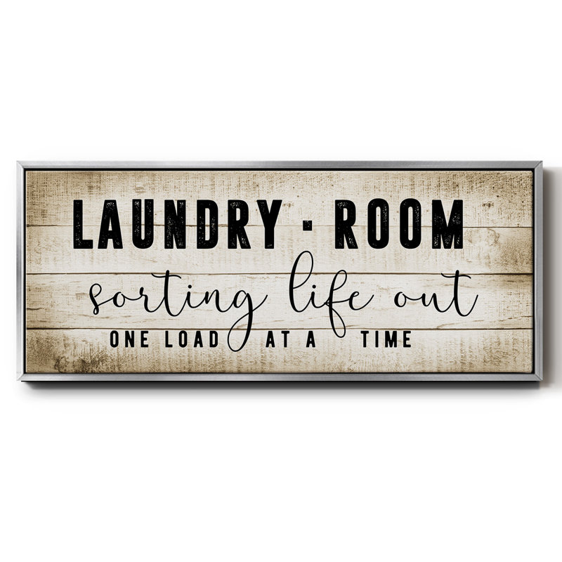 Laundry Room - Toile encadrée, H 20 po x l 50 po