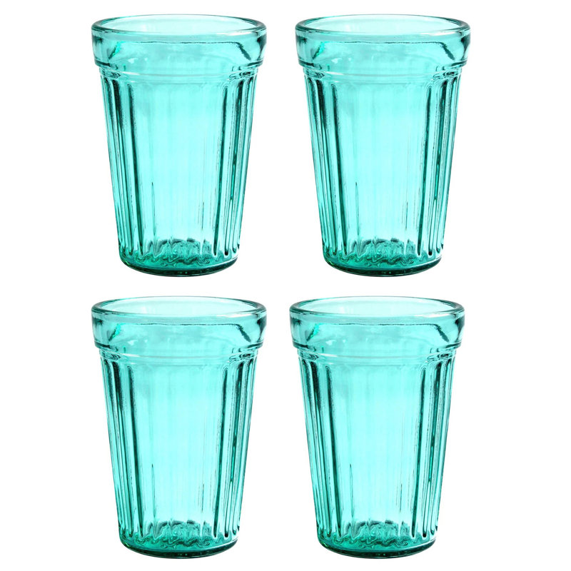 Mankin 8.4 oz. Drinking Glass Set, Light Blue