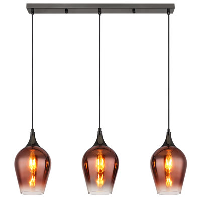 Daytwon 3 - Light Matte Black Pendant