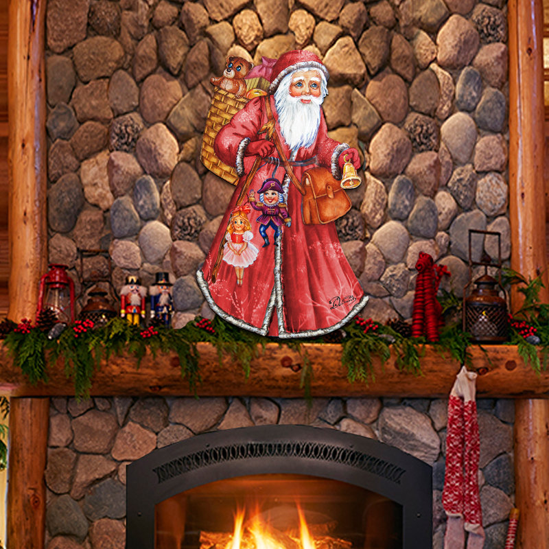 Cintre de porte décorative en bois old st nick