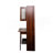 Fold-Out Convertible Writing Table,  Desk Bookcase With Shelf And Drawer Multi-Function Home Office Workstation