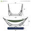 Hamac / hamac Tranquillo UniGen avec support pour l'extérieur, hamac double pour 2 personnes Support pour hamac portable pliable Capacité de 600 lb / hamac portable avec support pliable, vert mousse-118022408