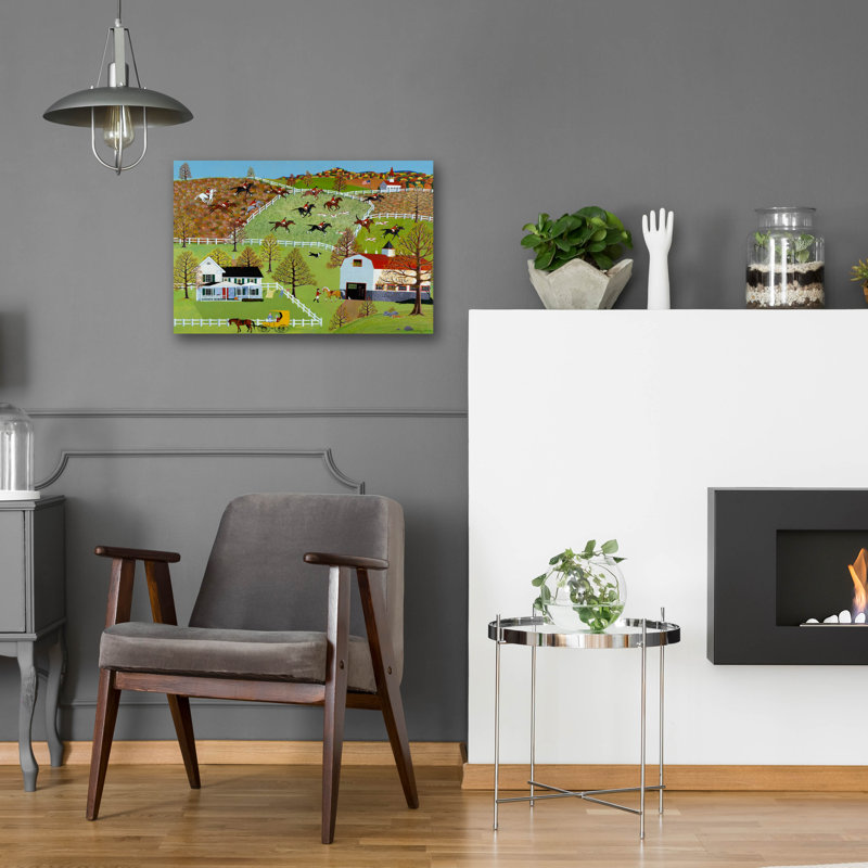 «Tally Ho» par Susan Henke, art mural en verre acrylique, H 16 po x l 24 po x P 0,2 po
