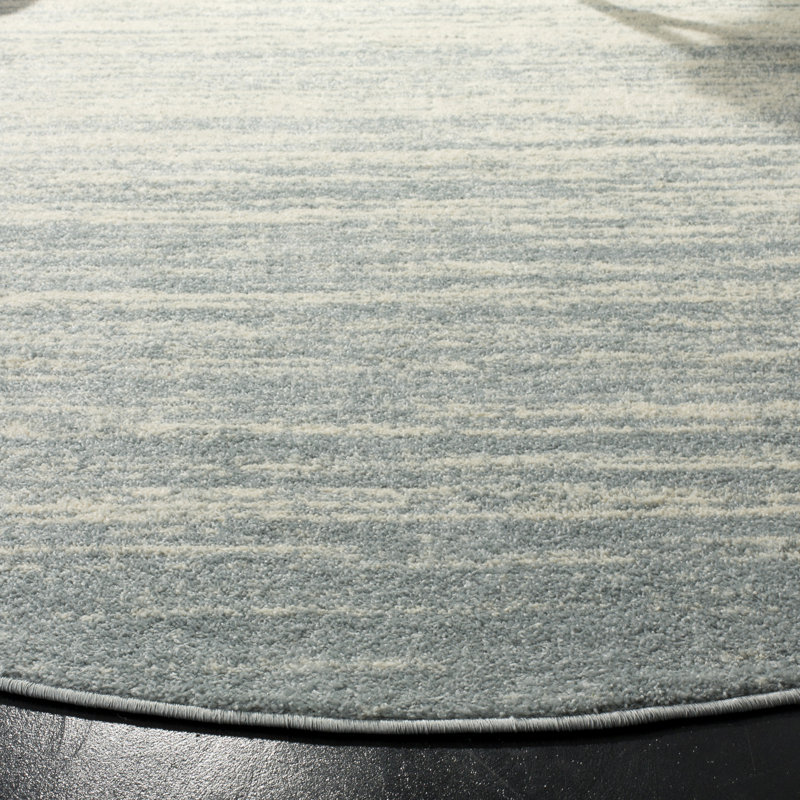 Tapis ardoise et crème Bethlyn, Rond 9 pi
