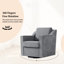 Upholstered Swivel Armchair-1538903128