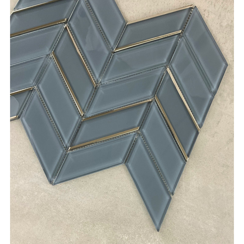 Carrelage mural 1,5 "x 4,25", Gris anthracite
