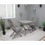 Klinger 2 - Person Wood Patio Dining Set with Square Table-1671981109