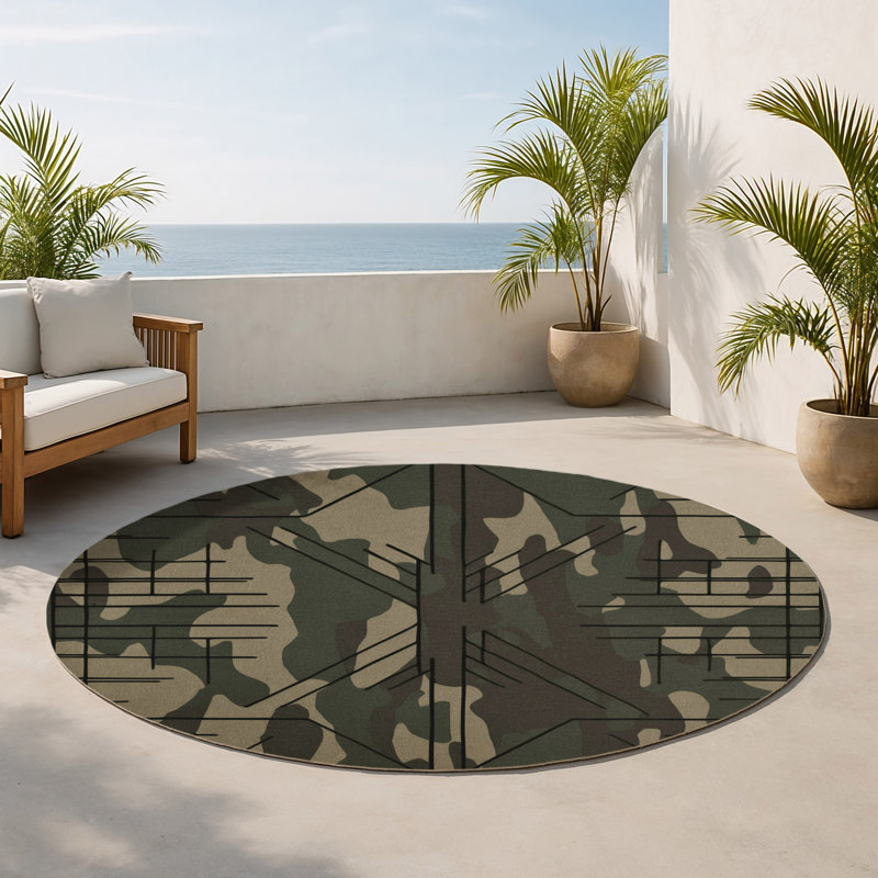 Tapis intérieur et extérieur Vanguard Vision, Rond 5 pi