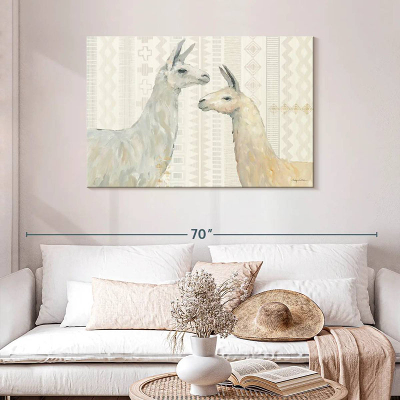 Brampt Llama Land I, 30" H x 45" W
