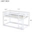 Lit mezzanine en bois massif en bois massif simple sur simple, blanc. Ferme et stable. Augmentez l'espace de rangement. Assemblage simple requis. Lit blanc. Solide et sécuritaire. Extra dans la chambre à coucher. Installation-130593946