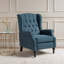 Fauteuil inclinable capitonné en tissu-1736306028