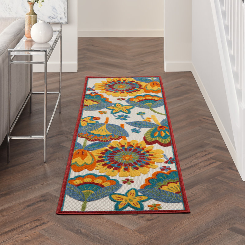 Lusby Floral Indoor Rug, Runner 2'3" x 8'