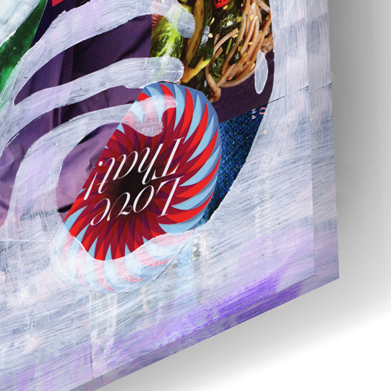" Purple Zebra " by Artpoptart, 16" H x 24" W x 0.2" D