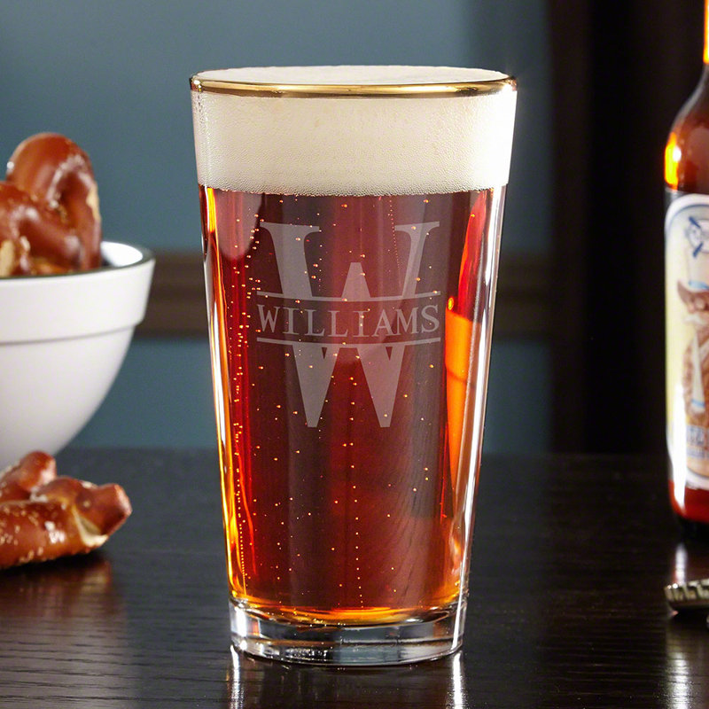 Verre à bière Oakmont Gold Edge - 16 oz, Oui