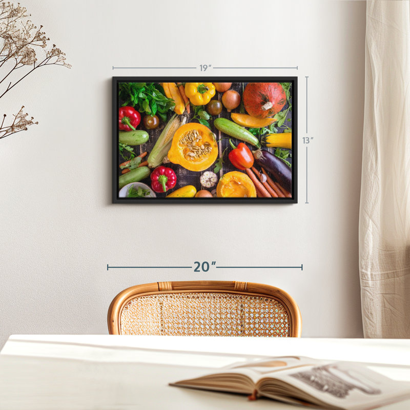 «Jumble de légumes», H 13 po x l 19 po
