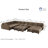 Zendajas Upholstered U-Shaped Sectional Reversible-1503399789