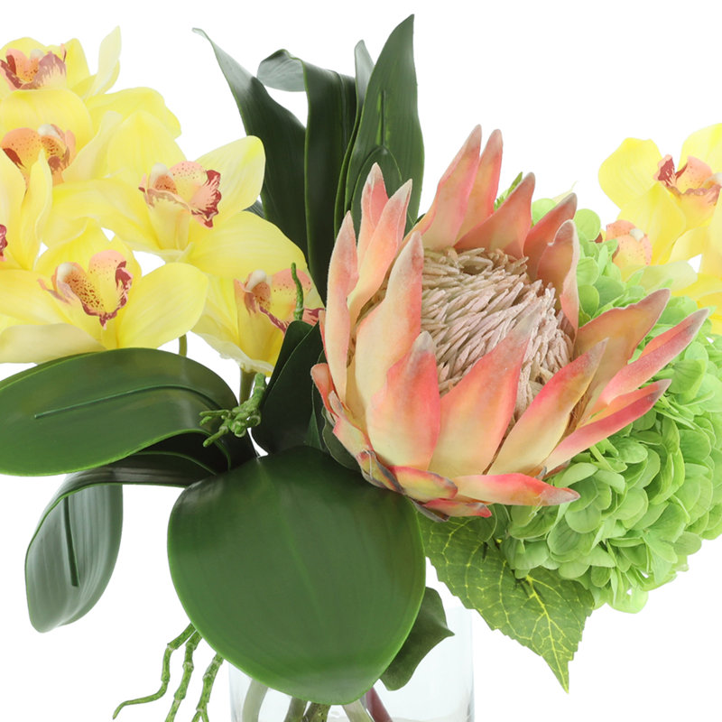 Orchid, Hydrangea and Protea Arrangement