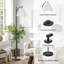 Lampe sur pied à intensité variable 62 po Perryman, lampe sur pied à arc avec 1000 lumières DEL Edison incluse, lampe à mât haut plissé moderne pour le salon, la chambre à coucher et le bureau