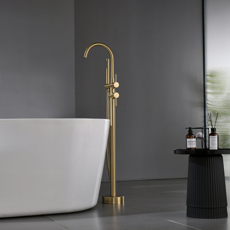 1 Handle Floor Tub Filler with Diverter