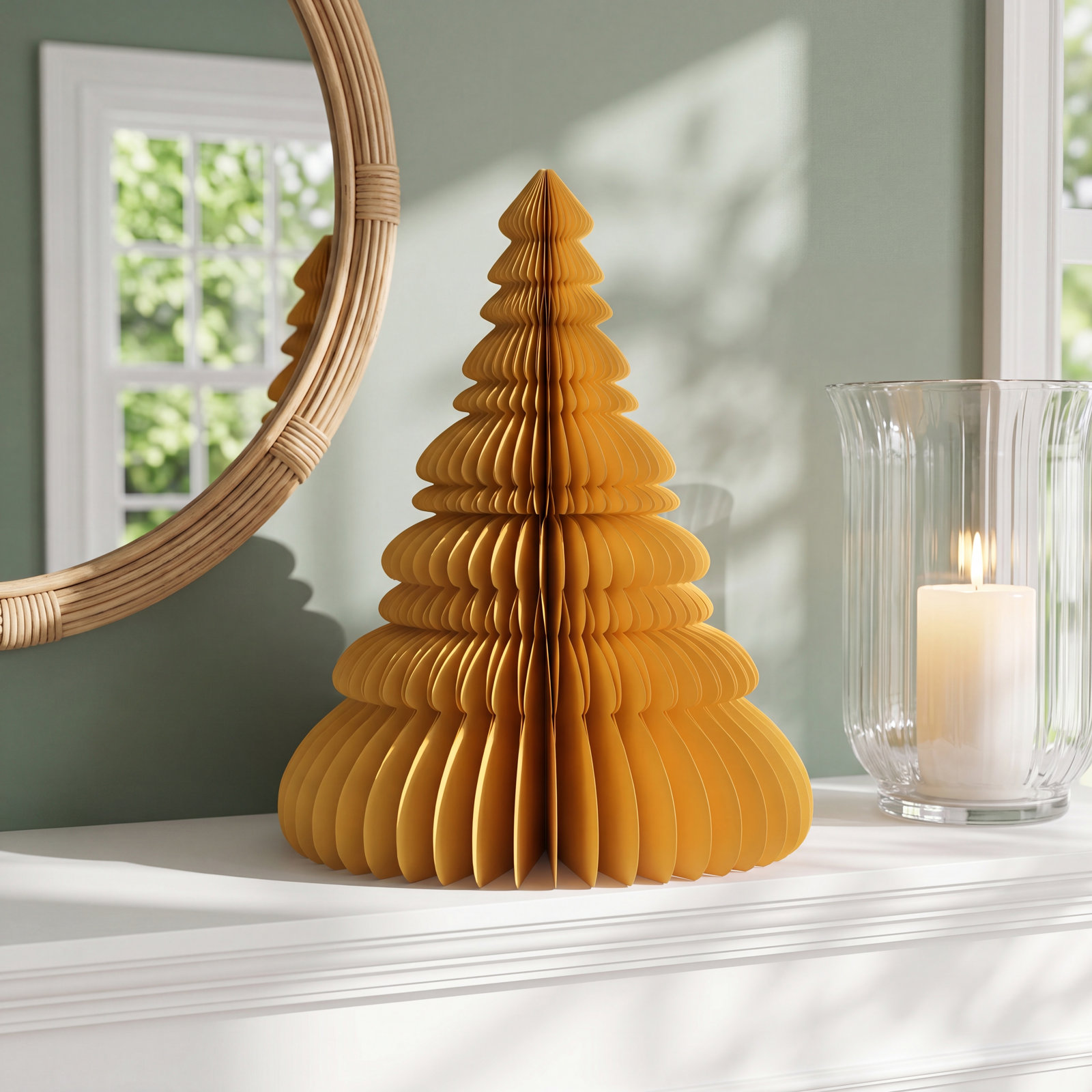 Paper Honeycomb Tabletop Tree Set