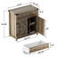 Armoire d'appoint en bois 2 portes 33,46 "avec 1 tiroir-88623340
