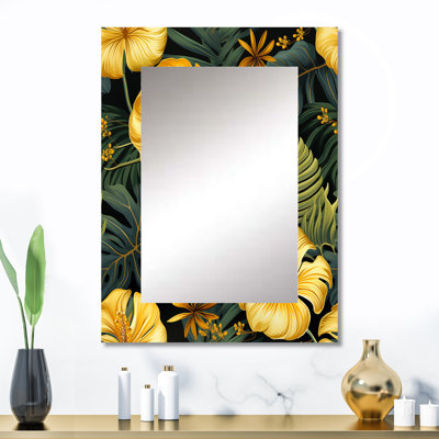 Motif tropical magique, miroir mural tropical, Alisja Monstera