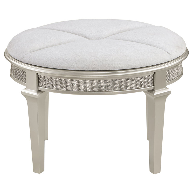 Solid + Manufactured Wood Accent Stool