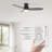52" Alcena 3 - Blade LED Smart Flush Mount Ceiling Fans with Light-22533759