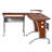 L-Shaped Computer Desk With Pull Out Keyboard Panel