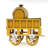 C1829 Yellow Rocket Steam Engine Model Sculpture