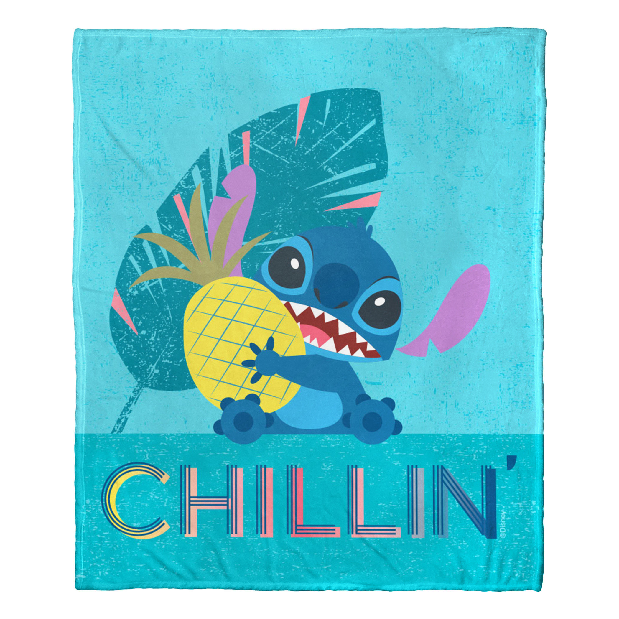 Blue Disney's Lilo & Stitch Blanket