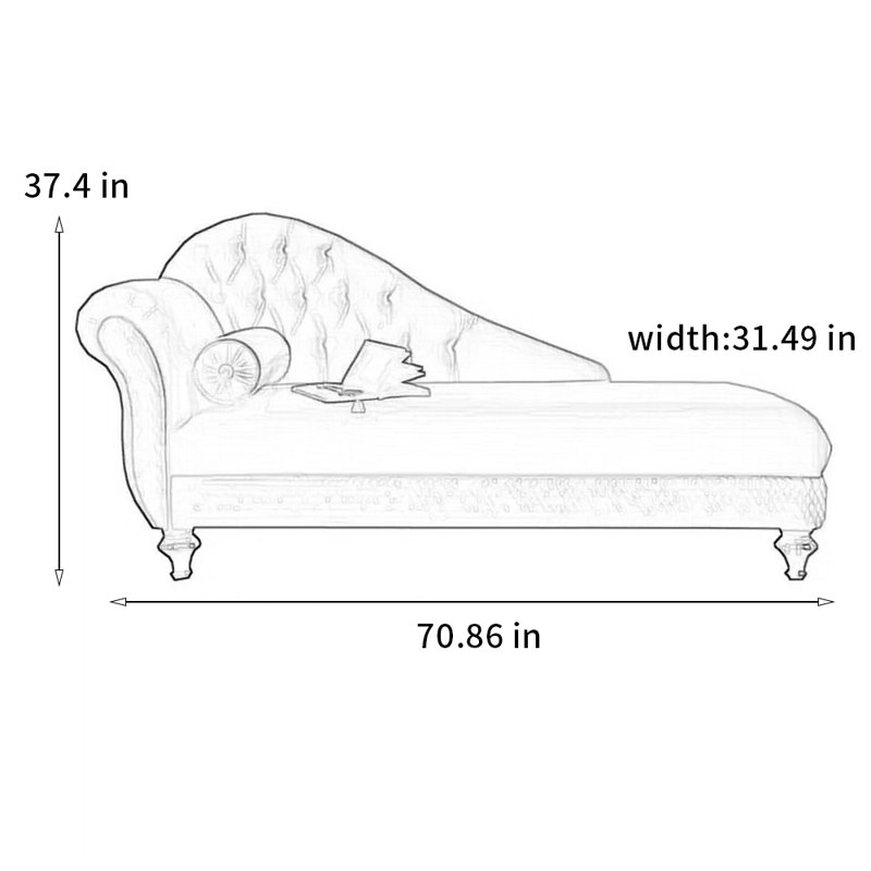 Élégante chaise de luxe en bouleau, Orienté à gauche (vu de face)