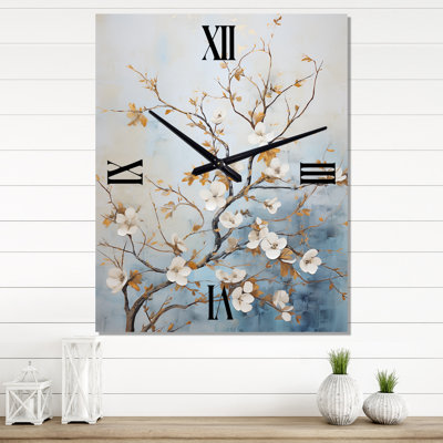 Drewett - Dogwood Wall Clock Oversized