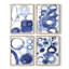 «Blue Circle Study I», ensemble de 4 encadrées