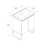 Meuble-lavabo mural autoportant de 30 po en bois clair avec lavabo en céramique, grand meuble de rangement 2 portes et support en métal pour salle de bain moderne, KD