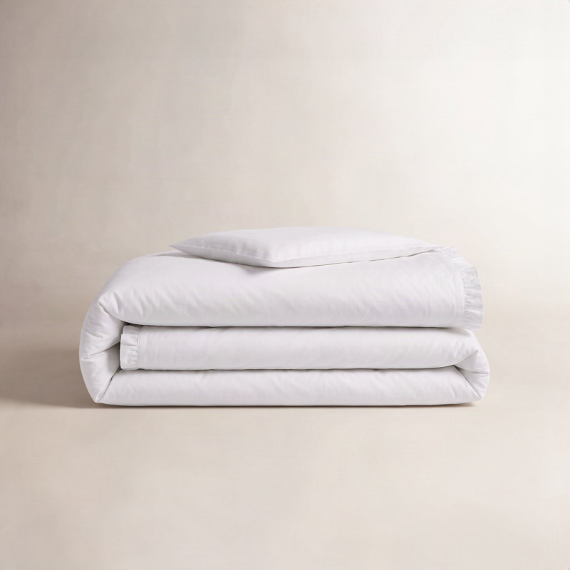 Classic Ruffle Duvet Cover, Full/Queen Duvet Cover, White