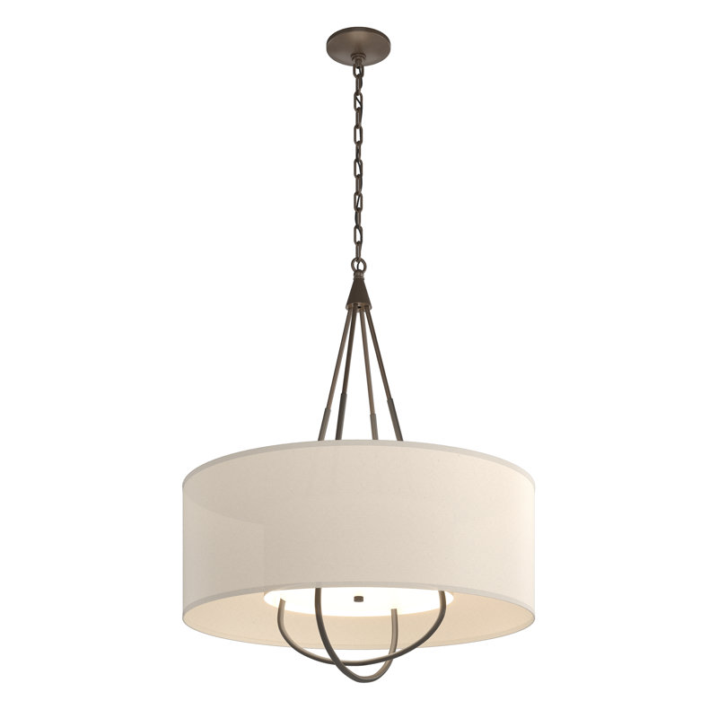 Loop 4 - Light Chandelier, Flax, Bronze, Dark Smoke