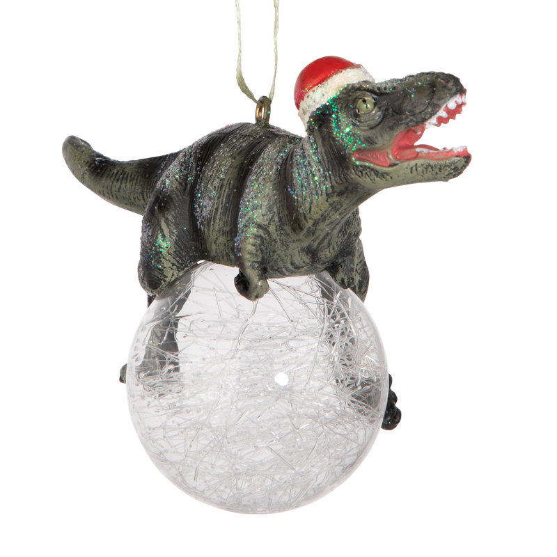 Blitzer the T-Rex Christmas Figurine Ornament, 1