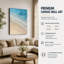 Affiche sur toile avec des images de vagues de bord de mer-794003268