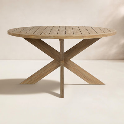 Coastal Teak 56" Teak Patio Dining Table