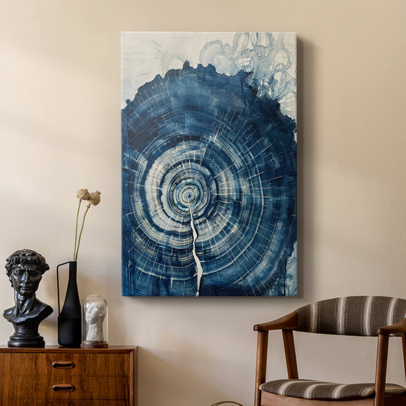 Série ABSTRACT CLXVI - Toile tendue avec châssis Premium - Prêt à être accroché, H 18 po x l 12 po