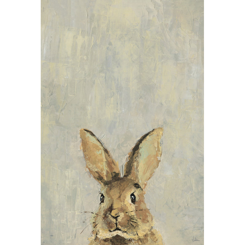 'What Up Rabbit' Print on Wrapped Canvas, 12" H x 8" W x 1.5" D