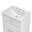 Meuble-lavabo simple 24 po avec comptoir en céramique Tharun