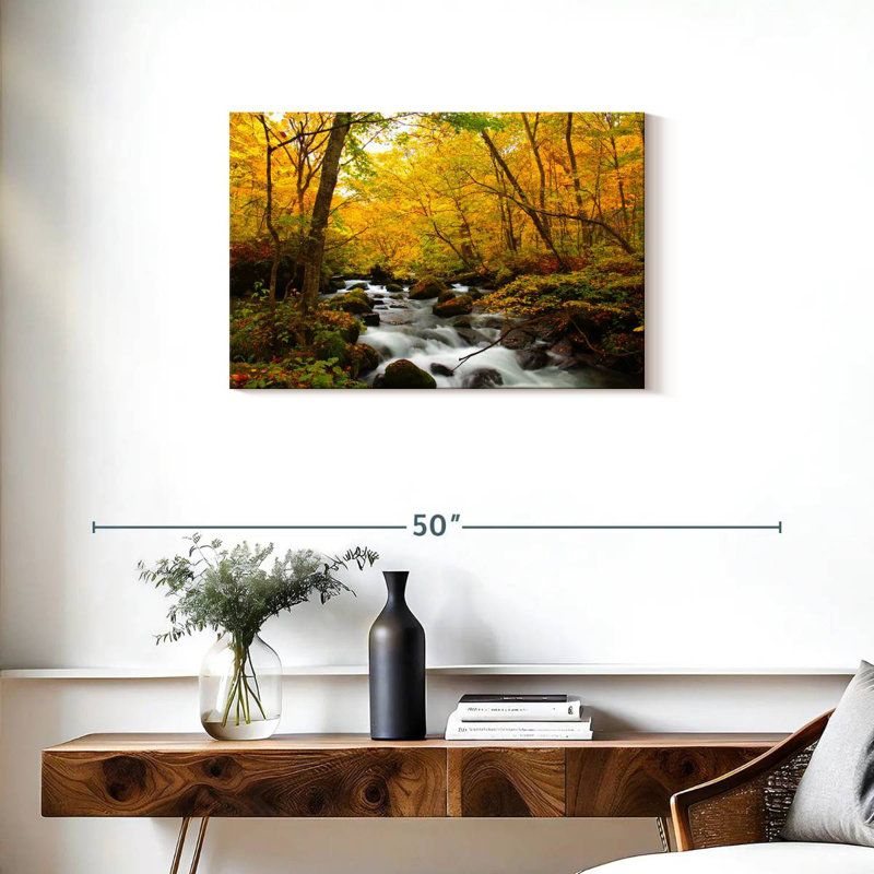 Alvord Oirase River Autumn, H 20 po x l 30 po