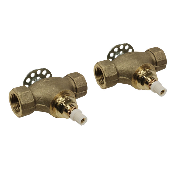 1/2" Valves Rough-in for Wall Mount Cross Set