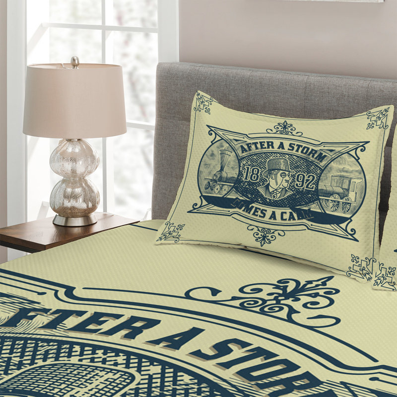 Motifs Industrial Polyester Coverlet