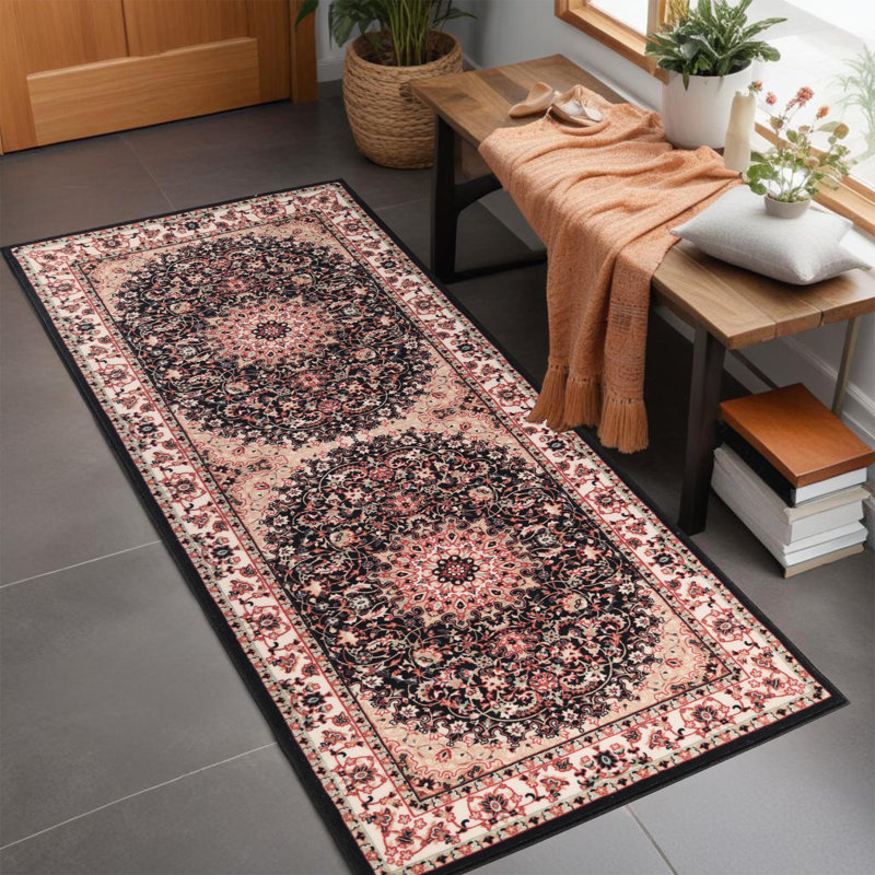Tapis d'intérieur lavable Clavene Chatou, Tapis de couloir 2 pi 7 po x 6 pi 