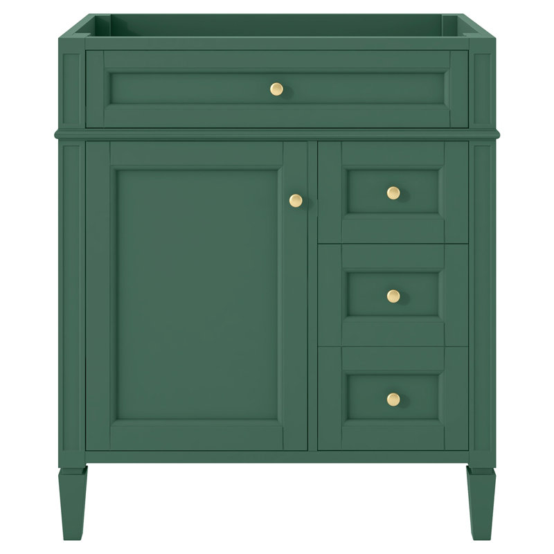 Meuble-lavabo de 30 po sans lavabo supérieur, Vert