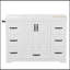 Meuble-lavabo de salle de bain avec lavabo, 7 tiroirs de rangement, tablette réglable et barre à serviettes latérale-260777719
