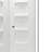 40'' W 75'' H Semi-Frameless Neo-angle Reversible Shower Kit